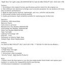 Right Rear Tail Light Lamp LED For Audi Q5 MK2 FACELIFT 2021-2024 LED 5 PIN