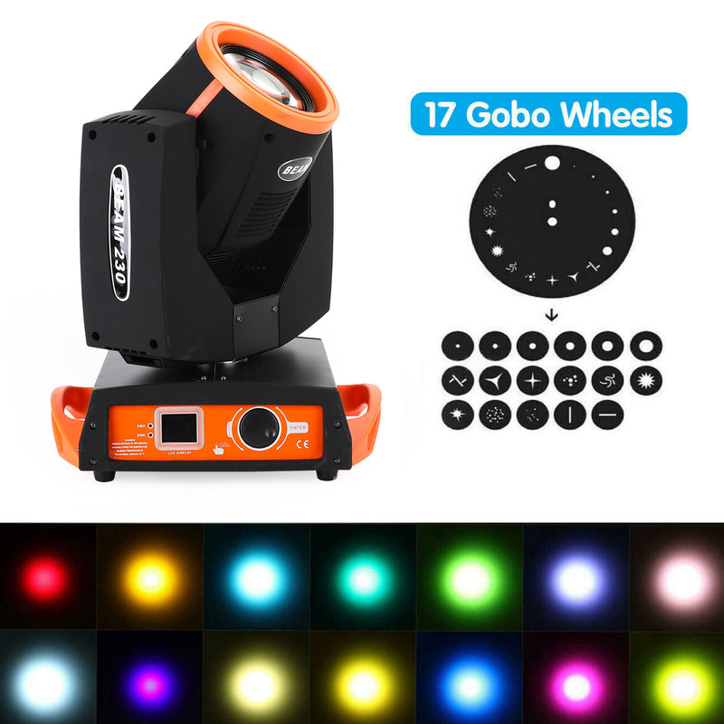 230W 7R Beam Zoom Sharpy 8 Prism DMX Stage Lighting Moving Head Light Disco Show