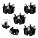 2" Wheel Spacers Kit Cable Golf Carts Lug Nuts Black For Yamaha Club Car Ezgo