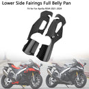 Lower Side Fairings Full Belly Pan Plate Cover For Aprilia RSV4 2021-2024