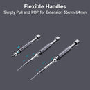 Precision Screwdriver Set 60-Pieces Hobby and Repair Set DIY PC Phone Hardware Electronic Devices Repair Watch Portable Compact 4mm Bits Slim Rotating Screwdriver Tweezers