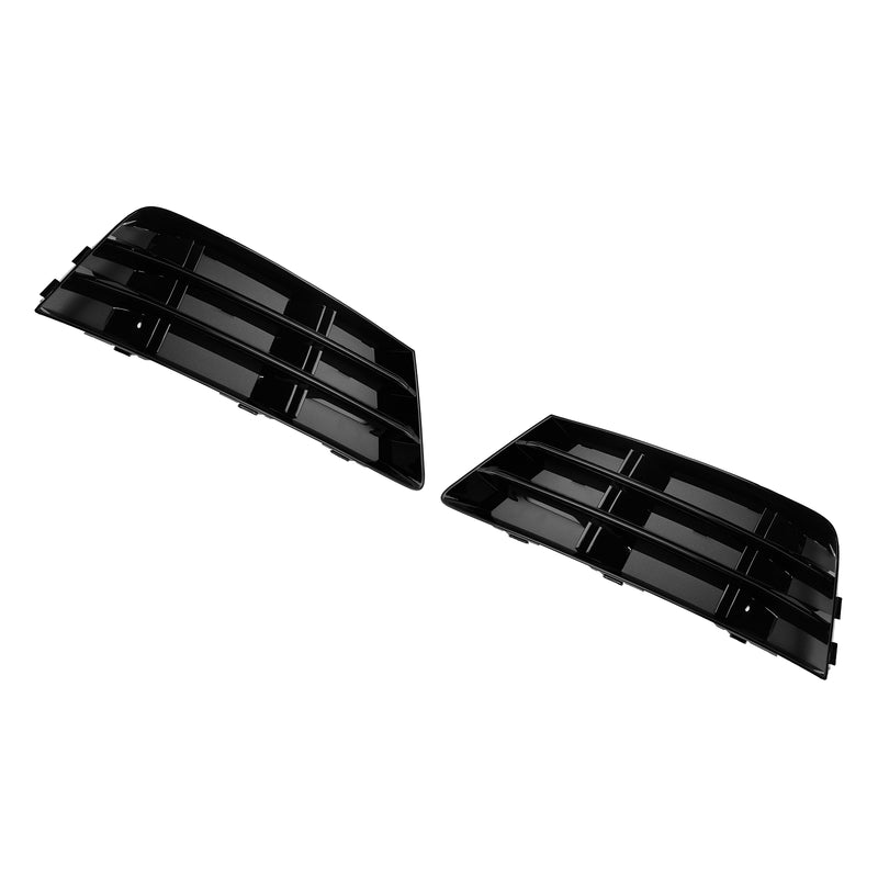 2PCS Front Fog Light Grill Lower Bumper Grille Fit AUDI A4 B9 2016-2018