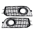 Front Bumper Honeycomb Fog Grille Cover For Audi A1 2010-2014 Black