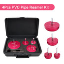 4Pcs PVC Pipe Reamer Plastic PVC Pipe Fitting Reamer Plumbing Tools Kit Fit
