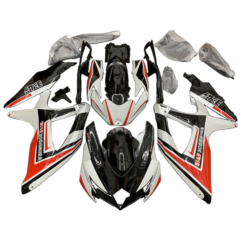 Amotopart Suzuki GSXR 600/750 2008-2010 K8 Fairing Kit Bodywork Plastic ABS