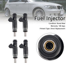 4PCS Fuel Injector 13537506158 Fit BMW 116i 120i 316i 318i 320i X3 Z4 7506158