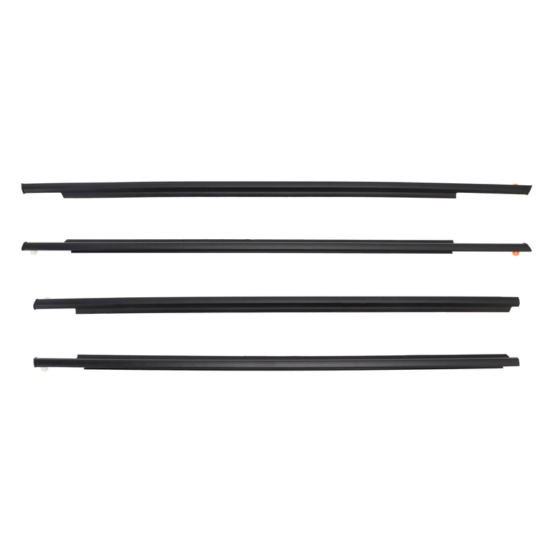 4PCS Door Glass Belt Outer Molding Weatherstrip For Toyota Prius 2004-2009