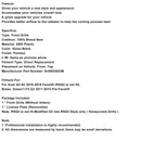 2016-2018 Audi Q3 RSQ3 Style Front Honeycomb Grille Grill Gloss Black