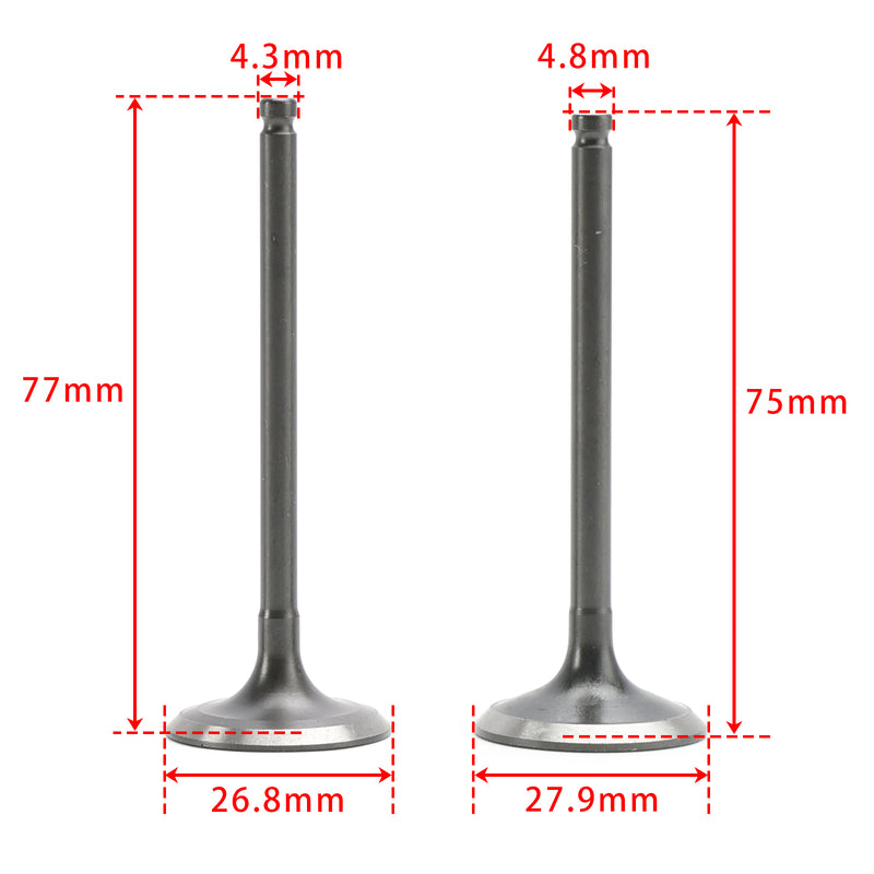 Kit Intake & Exhaust Valves For Yamaha YZ450F 03-09 WR450F 03-15 YFZ450/R 04-23