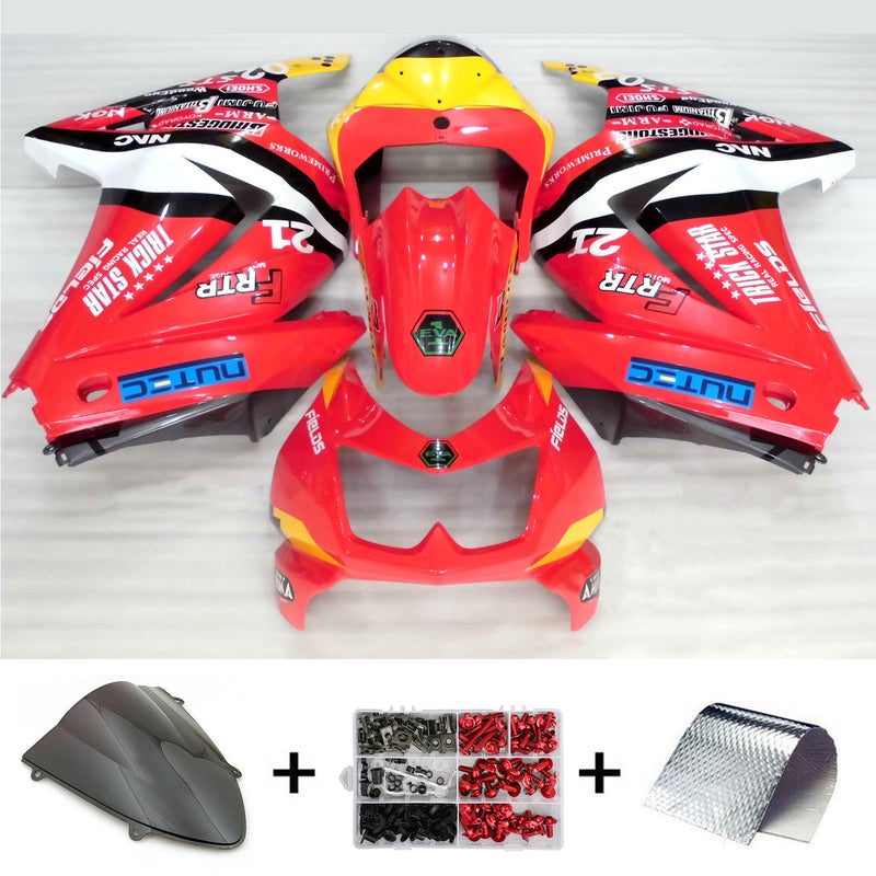 Amotopart Kawasaki EX250 Ninja250R 2008-2012 Fairing Kit Bodywork Plastic ABS