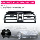 Central AC Vent Cover Gray For Porsche 911 Carrera Targa GT2 GT3 997 2004-2012
