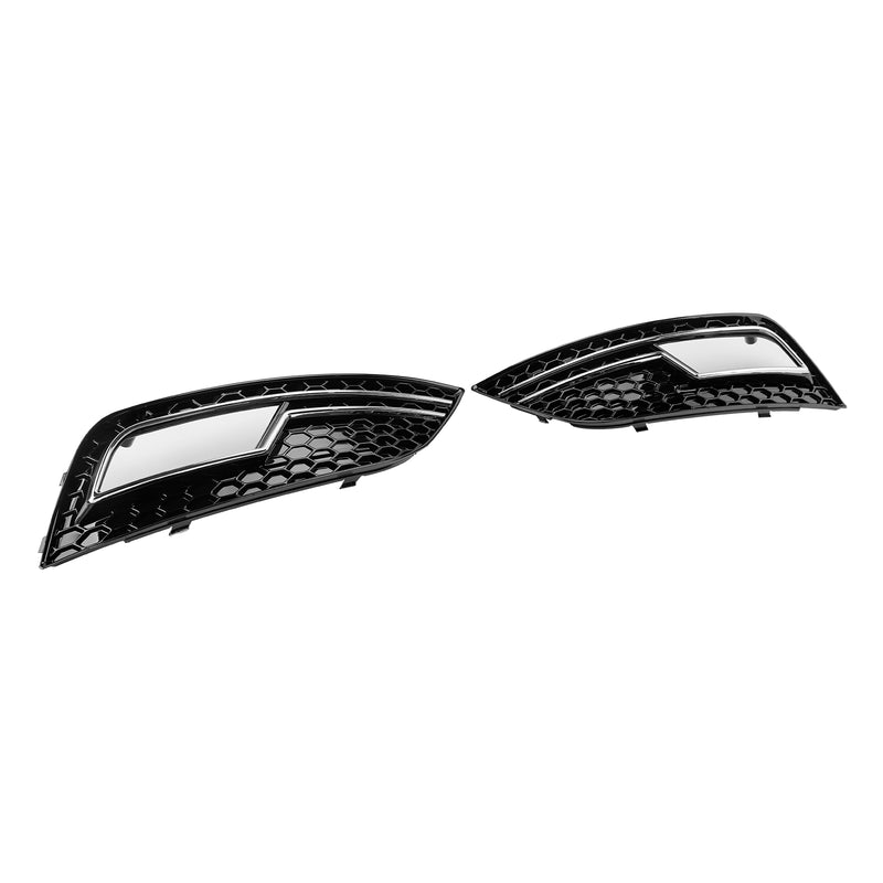 Chrome Fog Light Cover Grille Fit Audi A4 B8.5 2013-2015 Standard Bumper