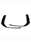 2PCS Front Fog Light Lamp Trim Fit Audi A6 C8 S-Line S6 2019-2023 Black