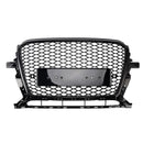 Gloss Black Front Honeycomb Bumper Grill Grille Fit Audi Q5 2013-2017
