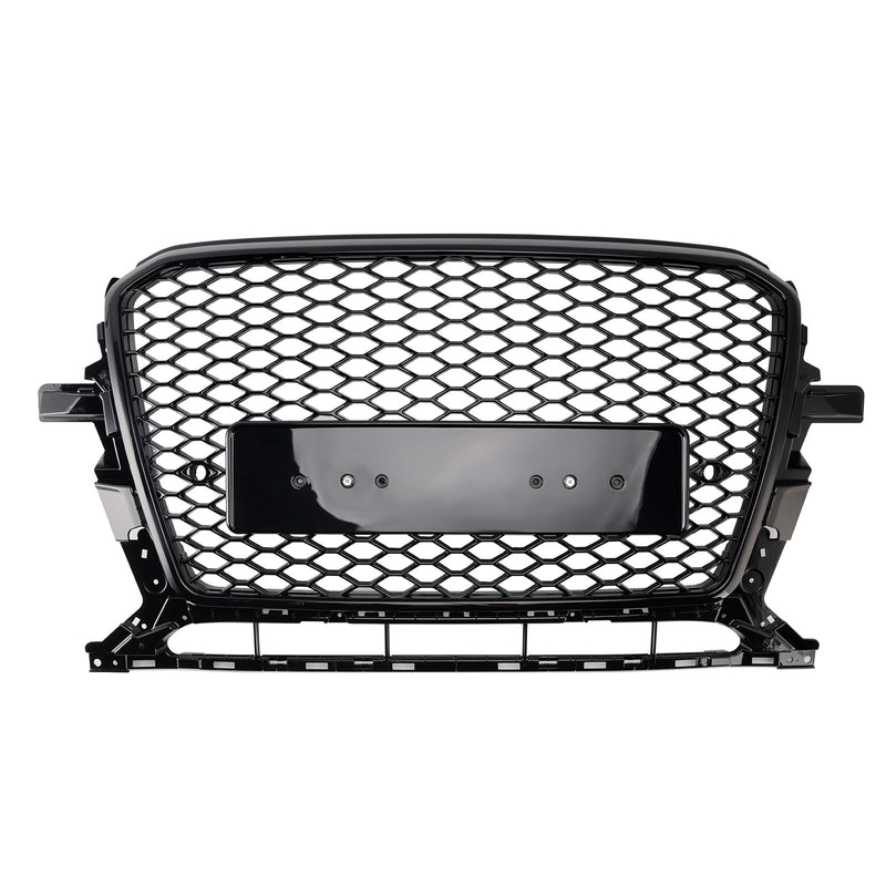 Gloss Black Front Honeycomb Bumper Grill Grille Fit Audi Q5 2013-2017