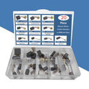 20Pcs Electric Motor Carbon Brushes 10 Sizes Replacement Repair Power Tool Part