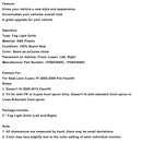 2PCS Front Bumper Fog Light Cover Grille Grill Fit Seat Leon Cupra 2005-2012