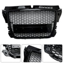 RS3 Style Honeycomb Front Bumper Grille Grill Fit Audi A3 8P 2008-2013