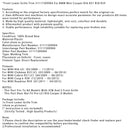 Front Lower Grille Trim 51117209904 For BMW Mini Cooper R56 R57 R58 R59