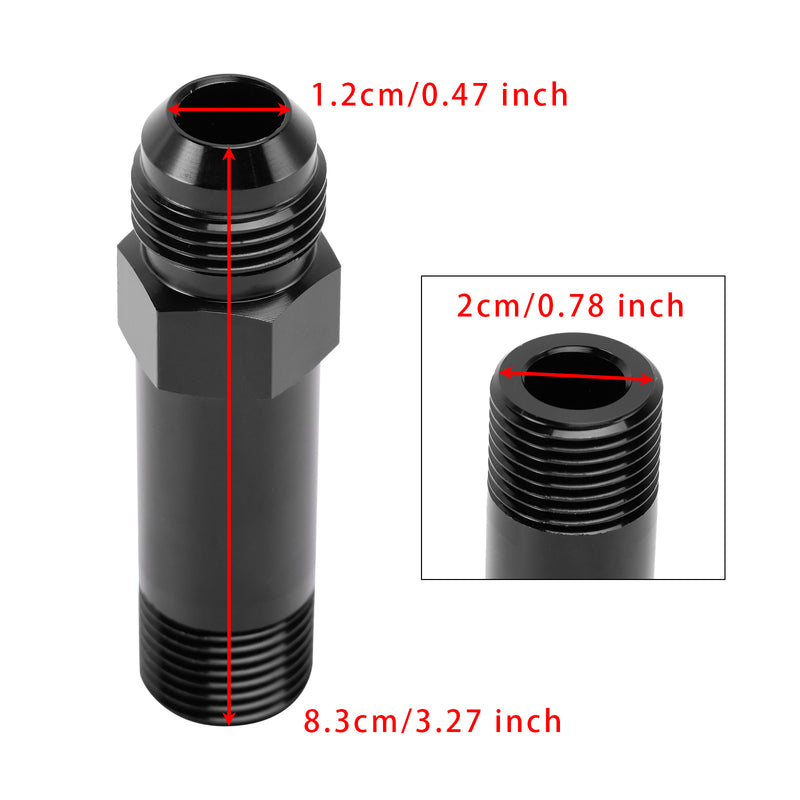 Straight -10AN Flare Male to 1/2" NPT Taper Pipe Turbo Drain Adapter Fitting