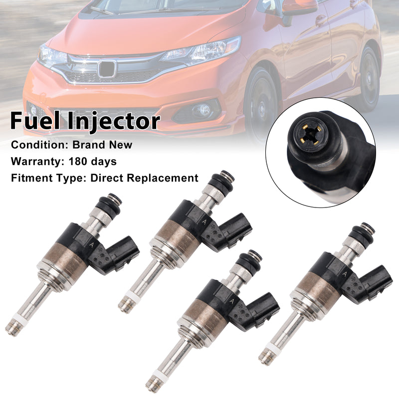 4PCS Fuel Injector 16010-5R1-315 Fit For Honda Fit 2015-19 1.5L