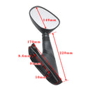 BLACK PAIR of REAR VIEW MIRRORS FOR PIAGGIO X9 125/180/200/250/500 2000-2003