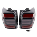 Black Animation Sequential Rear Lamp For Toyota 4Runner 2010-2024 2PCS LED Tail Lights 12W
