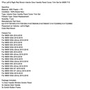 7x Red Brown Inner Door Panel Handle Pull Trim For BMW 5 Series F10 F11 10-16