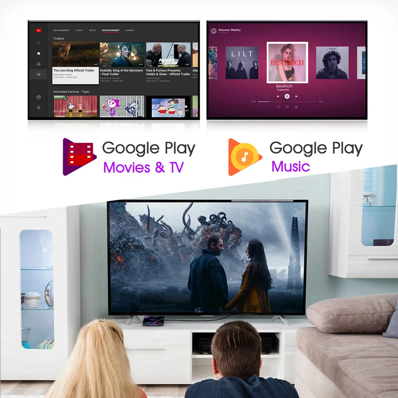 TVR3-S TV Stick Android 14 1GB 8GB Dongle Set-Top Box 4K Player Protable TV BOX