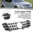 Front Grille Grill Fit Mercedes ML-Class W164 2005-2008 Chrome/Black