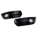 2PCS Front Bumper Grill Fog Light Lamp Covers Fit Audi Q5 2009-2012
