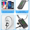 Bluetooth Headphones 5.3 Smart Digital Display for Games Live Singing Ear-Return
