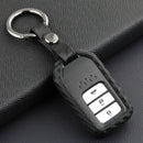 Leather Silicone Car Key Case Cover With Buckle For Honda