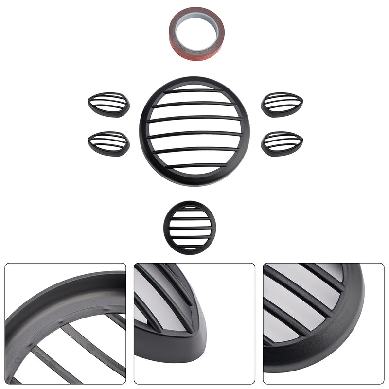 Headlight Guard Shield Cover Grille Black Kit Fit For Yamaha Pg-1 2023-2024