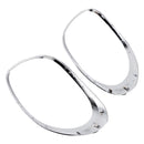 2014-2020 For Fiat 500L Left+Right Rear Taillight Lamp Trim Ring Chrome