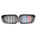 Front Kidney Hood Grille Grill For BMW E46 3 Series 2DR Coupe M-Color Dual Slat