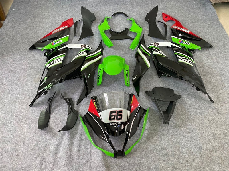 Amotopart Kawasaki ZX6R 636 2013-2018 Fairing Kit Bodywork Plastic ABS