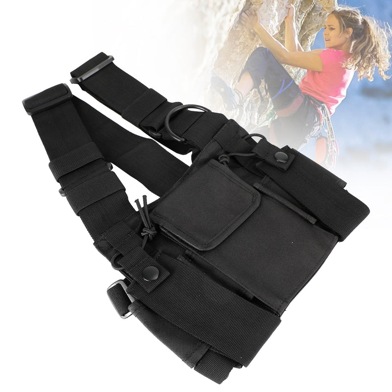 New Tactical Bilateral Chest Harness Bag for Field Operations Radio Universal