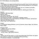 W11545554 Washer Lid Lock Bezel White