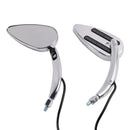 Chrome Custom Dynamics LED Turn Signal Mirrors For Sportster XL 1200 883 1990-Up
