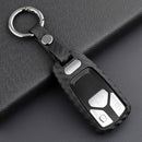 Leather Silicone Car Key Case Cover With Buckle For Audi