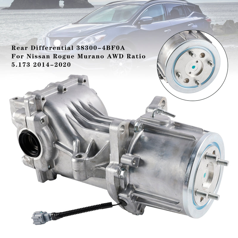 Rear Differential 38300-4BF0A For Nissan Rogue Murano AWD Ratio 2014-2020