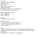 Front Bumper Honeycomb Fog Grille Cover For Audi A4 C7 2012-2015 Black