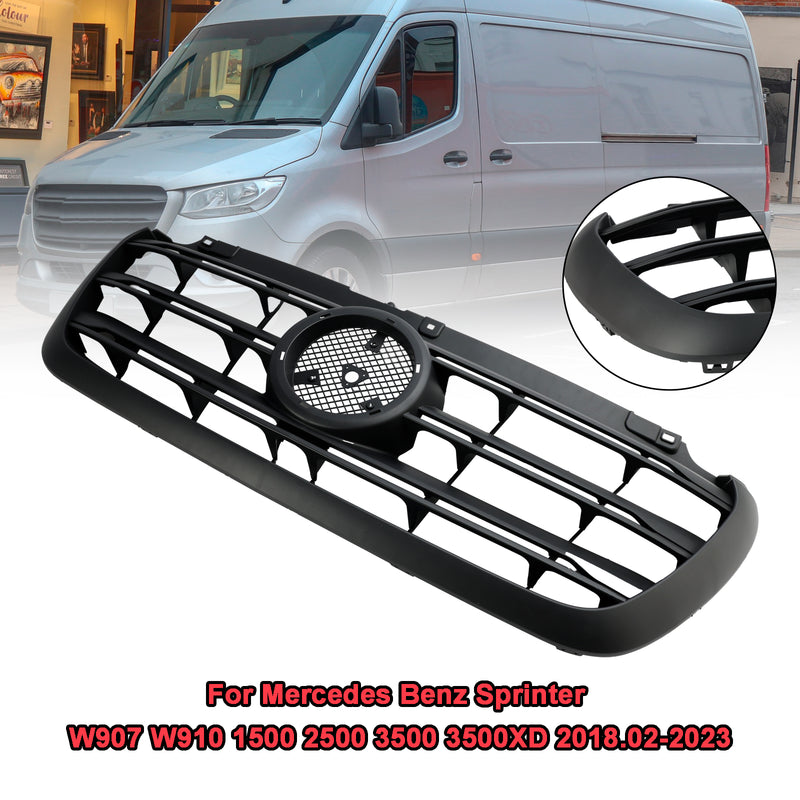 Front Bumper Grille Grill Fit Mercedes Sprinter 1500 2500 3500 W907 2019-22