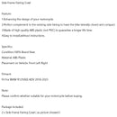 BMW R1250GS ADV 2018-2023 Side Frame Fairing Cowl Guards Radiator Cover