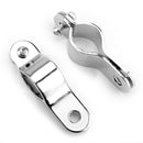 30-35mm Chrome Adjustable Motorcycle Bull Bar Light Foglight Mount Bracket Clamp