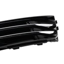 2PCS Front Fog Light Grille Lower Bumper Grill Fit AUDI A4 B9 2016-2018