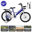 16"/18" Kids Bike for Boys and Girls with auxiliary wheels & Rack & Basket