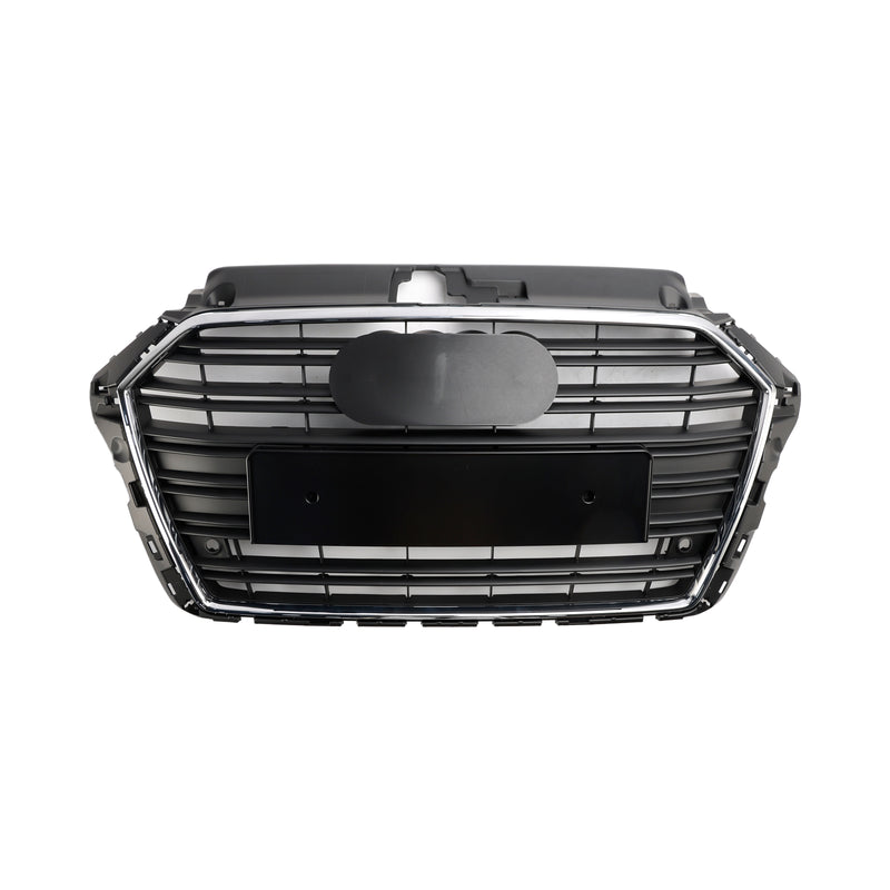 Front Bumper Grille Grill 8V3853651 Fit Audi A3 S3 2017-2019 Chrome 8V3853651B