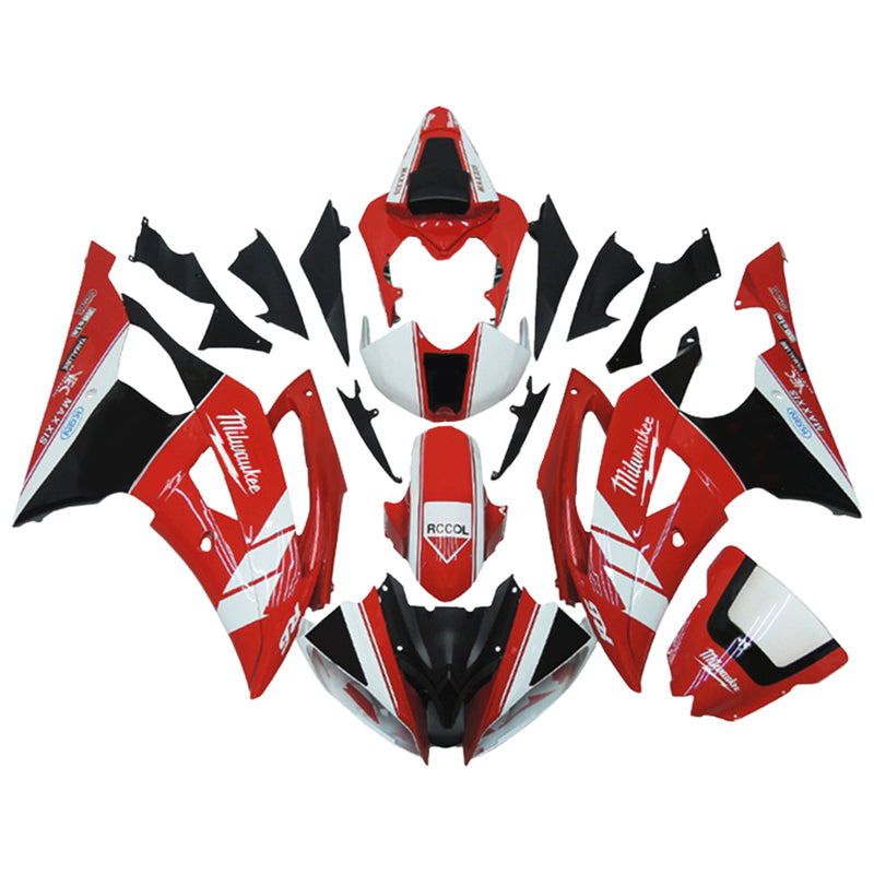 Amotopart Yamaha YZF 600 R6 2008-2016 Fairing Kit Bodywork Plastic ABS
